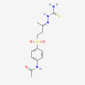 N-[4-({3-[2-(aminocarbonothioyl)hydrazono]butyl}sulfonyl)phenyl]acetamide