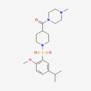 1-({1-[(5-isopropyl-2-methoxyphenyl)sulfonyl]-4-piperidinyl}carbonyl)-4-methylpiperazine