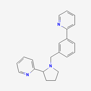 molecular formula C21H21N3 B5327373 2-{1-[3-(2-pyridinyl)benzyl]-2-pyrrolidinyl}pyridine 