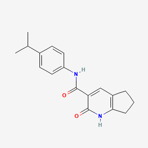 N-(4-isopropylphenyl)-2-oxo-2,5,6,7-tetrahydro-1H-cyclopenta[b]pyridine-3-carboxamide