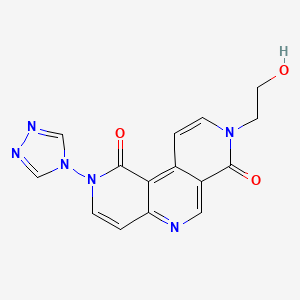 8-(2-hydroxyethyl)-2-(4H-1,2,4-triazol-4-yl)pyrido[3,4-c]-1,6-naphthyridine-1,7(2H,8H)-dione