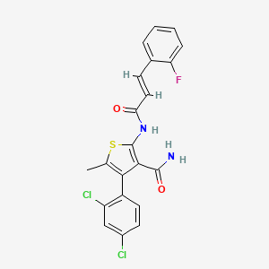 4-(2,4-dichlorophenyl)-2-{[3-(2-fluorophenyl)acryloyl]amino}-5-methyl-3-thiophenecarboxamide