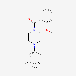 molecular formula C22H30N2O2 B5327437 1-(1-adamantyl)-4-(2-methoxybenzoyl)piperazine 