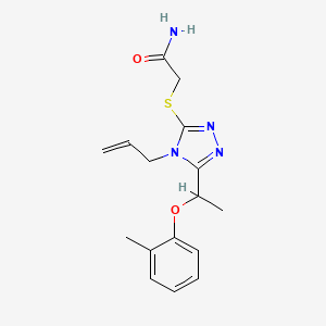 2-({4-allyl-5-[1-(2-methylphenoxy)ethyl]-4H-1,2,4-triazol-3-yl}thio)acetamide