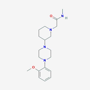 2-{3-[4-(2-methoxyphenyl)-1-piperazinyl]-1-piperidinyl}-N-methylacetamide