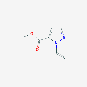 molecular formula C7H8N2O2 B053275 Methyl 1-ethenyl-1H-pyrazole-5-carboxylate CAS No. 122818-18-2