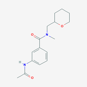 3-(acetylamino)-N-methyl-N-(tetrahydro-2H-pyran-2-ylmethyl)benzamide