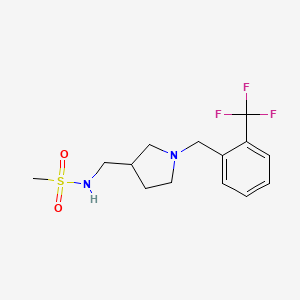 N-({1-[2-(trifluoromethyl)benzyl]pyrrolidin-3-yl}methyl)methanesulfonamide