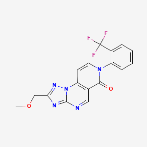 2-(methoxymethyl)-7-[2-(trifluoromethyl)phenyl]pyrido[3,4-e][1,2,4]triazolo[1,5-a]pyrimidin-6(7H)-one