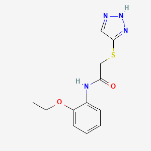 molecular formula C12H14N4O2S B5327698 N-(2-ethoxyphenyl)-2-(1H-1,2,3-triazol-5-ylthio)acetamide 