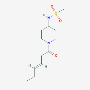 N-{1-[(3E)-hex-3-enoyl]piperidin-4-yl}methanesulfonamide