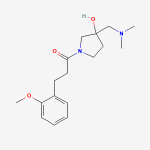 3-[(dimethylamino)methyl]-1-[3-(2-methoxyphenyl)propanoyl]-3-pyrrolidinol