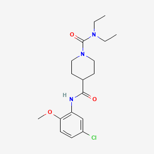 N~4~-(5-chloro-2-methoxyphenyl)-N~1~,N~1~-diethyl-1,4-piperidinedicarboxamide