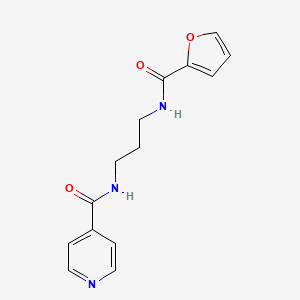 N-[3-(2-furoylamino)propyl]isonicotinamide