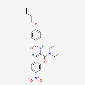 4-butoxy-N-[1-[(diethylamino)carbonyl]-2-(4-nitrophenyl)vinyl]benzamide