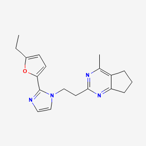 2-{2-[2-(5-ethyl-2-furyl)-1H-imidazol-1-yl]ethyl}-4-methyl-6,7-dihydro-5H-cyclopenta[d]pyrimidine