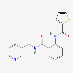 N-(2-{[(3-pyridinylmethyl)amino]carbonyl}phenyl)-2-thiophenecarboxamide