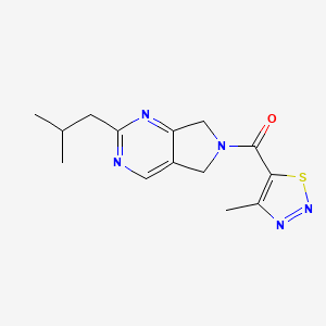 2-isobutyl-6-[(4-methyl-1,2,3-thiadiazol-5-yl)carbonyl]-6,7-dihydro-5H-pyrrolo[3,4-d]pyrimidine