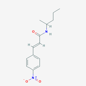 N-(1-methylbutyl)-3-(4-nitrophenyl)acrylamide