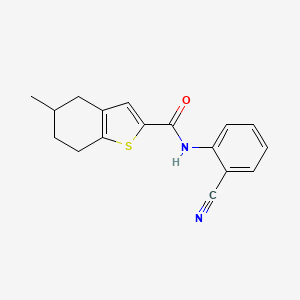 N-(2-cyanophenyl)-5-methyl-4,5,6,7-tetrahydro-1-benzothiophene-2-carboxamide