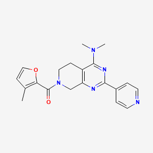 N,N-dimethyl-7-(3-methyl-2-furoyl)-2-pyridin-4-yl-5,6,7,8-tetrahydropyrido[3,4-d]pyrimidin-4-amine