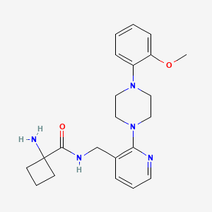 1-amino-N-({2-[4-(2-methoxyphenyl)piperazin-1-yl]pyridin-3-yl}methyl)cyclobutanecarboxamide