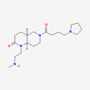 rel-(4aS,8aR)-1-[2-(methylamino)ethyl]-6-[4-(1-pyrrolidinyl)butanoyl]octahydro-1,6-naphthyridin-2(1H)-one dihydrochloride