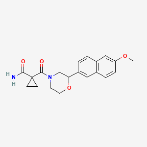 1-{[2-(6-methoxy-2-naphthyl)morpholin-4-yl]carbonyl}cyclopropanecarboxamide