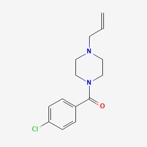 molecular formula C14H17ClN2O B5328052 1-allyl-4-(4-chlorobenzoyl)piperazine 