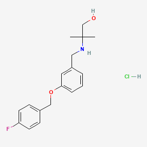 2-({3-[(4-fluorobenzyl)oxy]benzyl}amino)-2-methyl-1-propanol hydrochloride