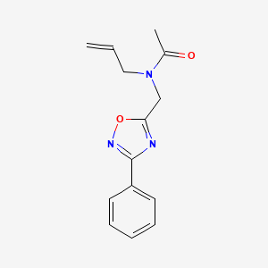 N-allyl-N-[(3-phenyl-1,2,4-oxadiazol-5-yl)methyl]acetamide