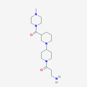 (3-{3-[(4-methyl-1-piperazinyl)carbonyl]-1,4'-bipiperidin-1'-yl}-3-oxopropyl)amine dihydrochloride