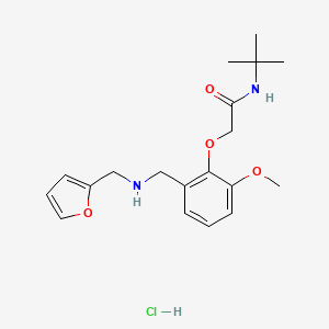 molecular formula C19H27ClN2O4 B5328220 N-(tert-butyl)-2-(2-{[(2-furylmethyl)amino]methyl}-6-methoxyphenoxy)acetamide hydrochloride 