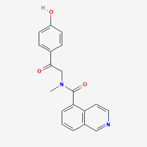 N-[2-(4-hydroxyphenyl)-2-oxoethyl]-N-methylisoquinoline-5-carboxamide