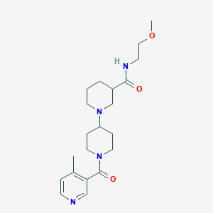 N-(2-methoxyethyl)-1'-[(4-methylpyridin-3-yl)carbonyl]-1,4'-bipiperidine-3-carboxamide