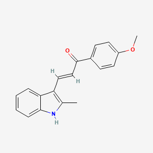 1-(4-methoxyphenyl)-3-(2-methyl-1H-indol-3-yl)-2-propen-1-one