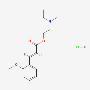 molecular formula C16H24ClNO3 B5328335 2-(diethylamino)ethyl 3-(2-methoxyphenyl)acrylate hydrochloride 