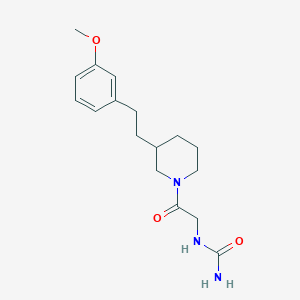 N-(2-{3-[2-(3-methoxyphenyl)ethyl]-1-piperidinyl}-2-oxoethyl)urea