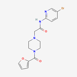 N-(5-bromo-2-pyridinyl)-2-[4-(2-furoyl)-1-piperazinyl]acetamide