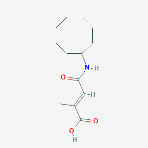 molecular formula C13H21NO3 B5328454 4-(cyclooctylamino)-2-methyl-4-oxo-2-butenoic acid 