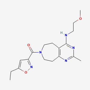 7-[(5-ethylisoxazol-3-yl)carbonyl]-N-(2-methoxyethyl)-2-methyl-6,7,8,9-tetrahydro-5H-pyrimido[4,5-d]azepin-4-amine