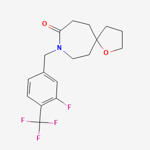 8-[3-fluoro-4-(trifluoromethyl)benzyl]-1-oxa-8-azaspiro[4.6]undecan-9-one