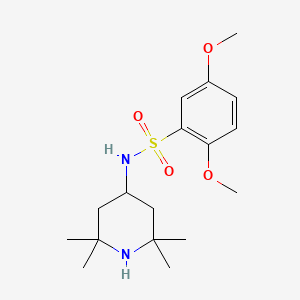 2,5-dimethoxy-N-(2,2,6,6-tetramethyl-4-piperidinyl)benzenesulfonamide