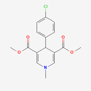 molecular formula C16H16ClNO4 B5328536 dimethyl 4-(4-chlorophenyl)-1-methyl-1,4-dihydro-3,5-pyridinedicarboxylate 