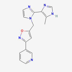 5'-methyl-1-[(3-pyridin-3-ylisoxazol-5-yl)methyl]-1H,3'H-2,4'-biimidazole