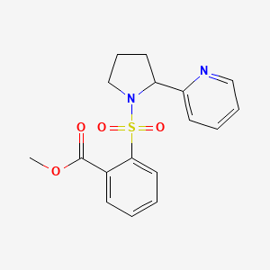 methyl 2-{[2-(2-pyridinyl)-1-pyrrolidinyl]sulfonyl}benzoate