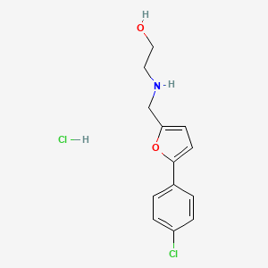 2-({[5-(4-chlorophenyl)-2-furyl]methyl}amino)ethanol hydrochloride