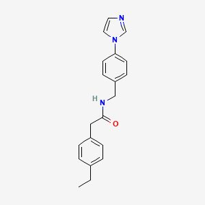 molecular formula C20H21N3O B5328623 2-(4-ethylphenyl)-N-[4-(1H-imidazol-1-yl)benzyl]acetamide 