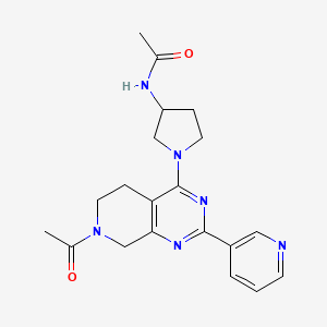 N-[1-(7-acetyl-2-pyridin-3-yl-5,6,7,8-tetrahydropyrido[3,4-d]pyrimidin-4-yl)pyrrolidin-3-yl]acetamide