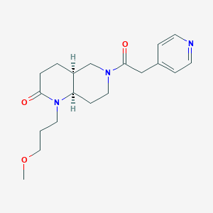 (4aS*,8aR*)-1-(3-methoxypropyl)-6-(pyridin-4-ylacetyl)octahydro-1,6-naphthyridin-2(1H)-one